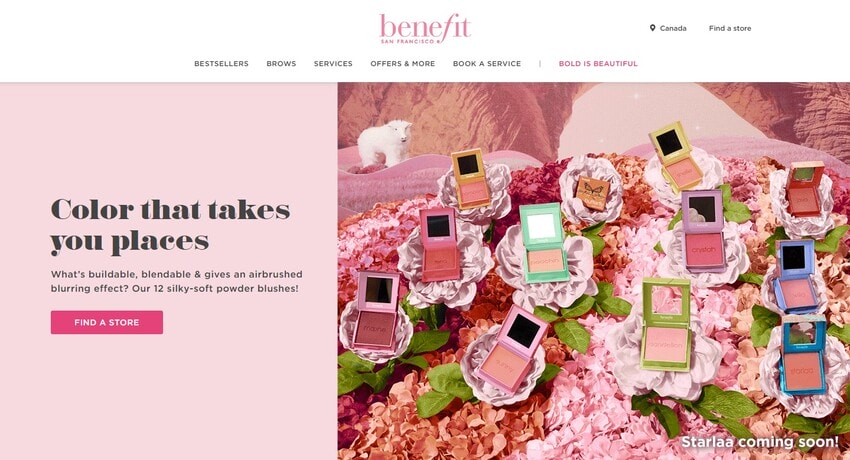 Apothecary Beauty Branding : benefit cosmetics