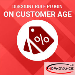 Discount Rule - On Customer Age (By NopAdvance) の画像
